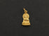 24K Gold Vermeil Over Sterling Silver Buddha Head Charm-- VM/CH2/CR8